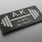 Custom Velcro Patch for Crossfit, Weightlifting and Gym
